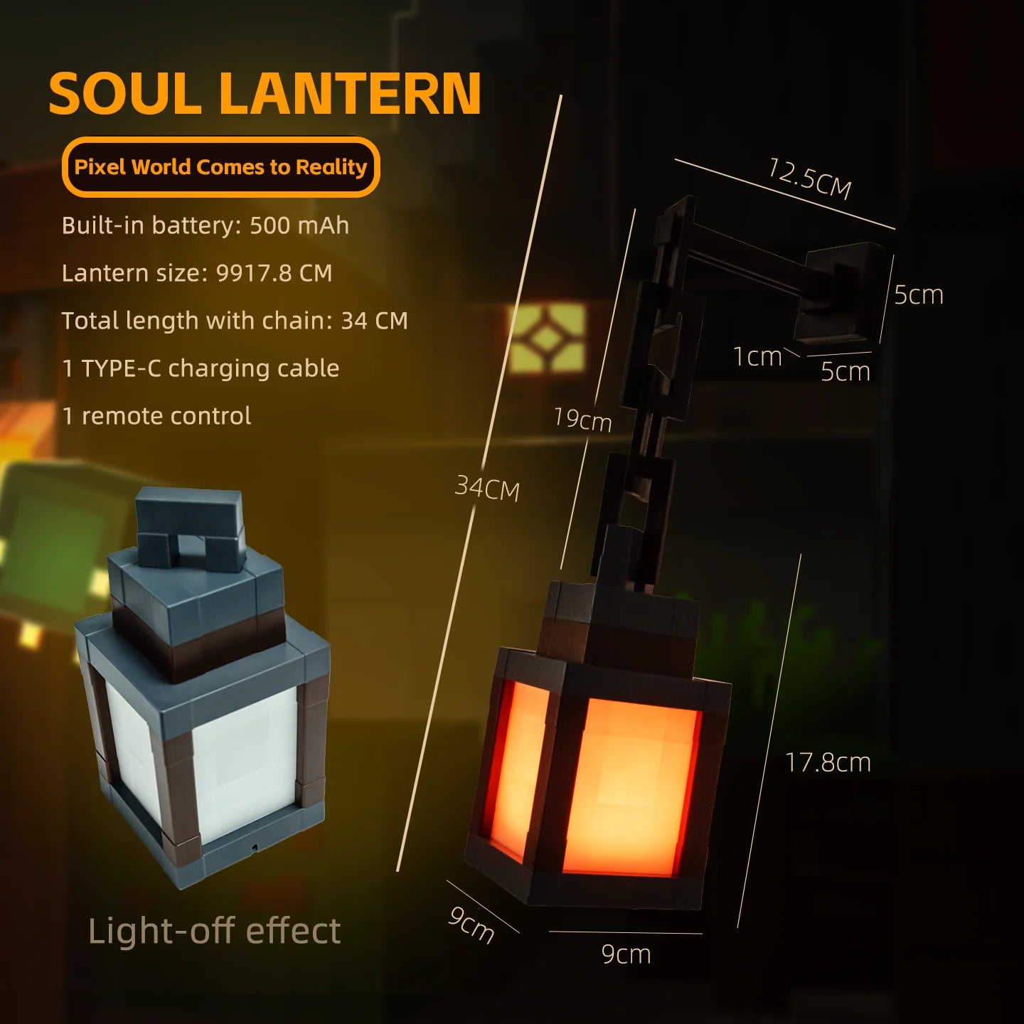 GlowyMine™ Radiant Pixel Lantern